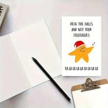 1Pc Funny And Cute Star Christmas Card - Perfect Holiday Gift For Son And Daughter - View 6