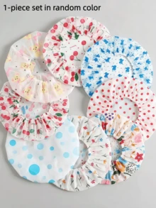 10/5/3/1pc Reusable Waterproof Shower Cap, Multi-Functional Hair Cap For Hair Mask, Hair Dye, Dry Hair And Hair Oil Treatment, Kitchen Anti-Oil Anti-Dust Cap, Random Color, Shower Accessories - Multicolor - View 14