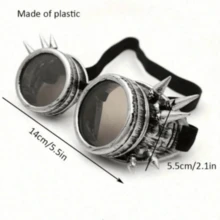 Punk Style Steampunk Decorative Mirror Cosplay Party Costume Prop DIY Halloween Candy House Halloween Decoration Party Gift - View 3