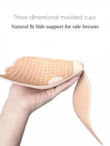 2pcs Invisible Push-Up Bra - Self-Adhesive Transparent Straps, Women's Push-Up Tank Top Design, Smooth Invisible Lift, Suitable For Sleeveless Clothing, Invisible Elegant Strapless Bra, Self-Adhesive Cups - Multicolor - View 5