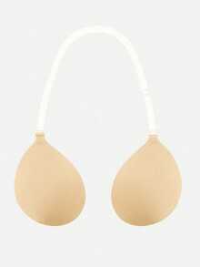 1pc Women's Push-Up Strapless Adhesive Invisible Bra, Suitable For Wedding Dress, Deep V-Neck Dress And Party Outfit - Multicolor - View 12