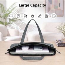 DANYCASE Laptop Carrying Bag Pro Computer Bag HP 15 15.6 Inch Portable Shoulder Crossbody Messenger Bag - Grey - View 3