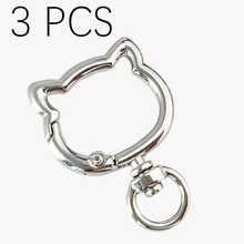 2/3/4pcs Rotating Cat Keychain Zinc Alloy Bag Hardware Spring Clasp Metal Ring Open Spring Loop, Perfect For DIY, Jewelry Metal Keychain Metal Shape Spring Clasp, Outdoor Metal Keychain Key Chain Bag Clip Hook Dog Chain Clasp Suitable For Phone Bag Keychain Hook Clasp Bag Hanging Hook, Handmade DIY Accessories, Halloween, Christmas - Gold - View 11