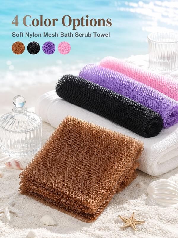 1 Paquete, Esponja de Baño Larga de Red Africana, Unisex, Se Puede Usar Para Exfoliación Corporal, Exfoliación Corporal, Exfoliación de Espalda, Deja la Piel Suave, Se Estira Hasta 66 Pulgadas.