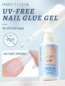 PERFECT COLOR Nail Glue For Press On Nails 6ml, UV Free Air Dry Nail Adhesive, Strong Hold Gel Nail Glue, Quick Dry False Nail Glue For DIY Manicure And Nail Tips Suitable For Fall And Halloween Manicure - Nail Glue - View 9