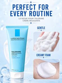 La Roche Posay La Roche-Posay Toleriane Cleansing Foam, Full Size 125ml, Sample 50ml, Deep Cleansing Makeup Removal, Soothing & Moisturizing, Daily Skincare Essential - Extra-thin Facial Foam Cleanser - View 8