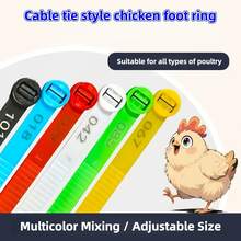 10/30/60pcs Adjustable Poultry Leg Bands, Made Of Non-Slip Plastic, Suitable For Chickens, Ducks, Geese And Other Birds, Convenient For Identification And Management, Designed As Reusable Identification Tags, Accessories, Chicken Accessories (Random Styles Shipped) - Multiple Styles - View 3