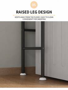 3-Tier Over The Washing Machine Storage Rack – Iron Laundry Organizer Shelf, Space Saving Bathroom Storage Stand, Heavy Duty Utility Rack, Black / White - Black - View 6