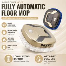 Smart Automatic Mopping Robot, Hands-Free Home Floor Mop, Dry And Wet Use, Simulated Hand Mopping Technology, Quiet Cleaning, Long Battery Life, Suitable For Hard Floors - Robot Vacuum Cleaner - View 1