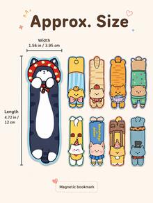 30 Buah Pembatas Buku Kertas Berbentuk Hewan Kartun Lucu, Pembatas Halaman Berbentuk Kucing & Anjing Kawaii, Pembatas Buku Dekoratif untuk Siswa dan Pecinta Buku - Berbagai gaya - View 3