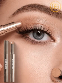 beauty glazed Eyeshadow Stick Tahan Air, Efek Riasan Berkilau Mutiara, Tahan Lama dan Anti Luntur, Tidak Menggumpal, Pigmentasi Warna Tinggi, Dilengkapi dengan Aplikator Perata - #03 - View 2