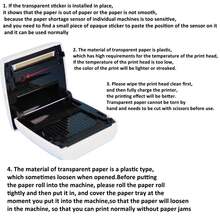 1/3/5/10 Rolls Of Transparent Self-Adhesive Thermal Printing Paper - 57Mm X 25Mm Mini Portable Printer Compatible, Instant Thermal Labels, Supports Pocket Printers' Black And White Printing - View 6