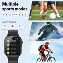 ERUN 2026 Unisex Smartwatch With High-Definition Touchscreen, Supports Calls, Flashlight, Multiple Sports Modes, Remote Camera Control And Fitness Tracking, Ideal Gift For Birthdays And Holidays - Multicolor - View 7