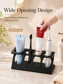 Electric Toothbrush Holder, Suitable For Bathroom Countertop And Kitchen Sink; Space-Saving Storage Rack (Can Hold Toothpaste, Cosmetics And Daily Necessities), Practical And Waterproof. - Multicolor - View 1