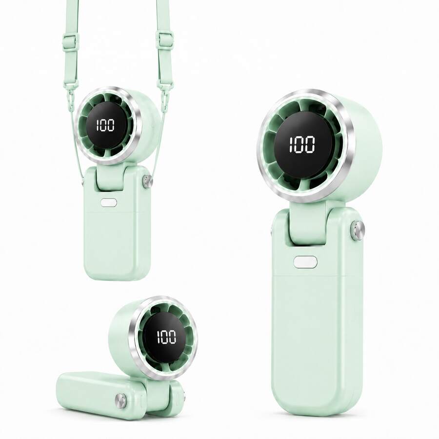 Portable Turbine Cooling Fan-Switch Freely Between Handheld And Desktop ...