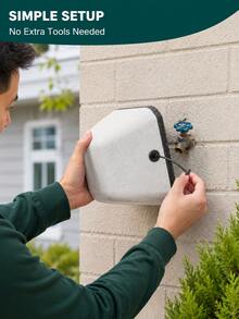 Outdoor Faucet Cover, Suitable For Winter Frost Protection, /EU Outlet Threaded Cover, Easy Install Foam Faucet Cover, Suitable For Outdoor Water Use, Low Maintenance Winterization (Residential/Commercial) - A - View 9