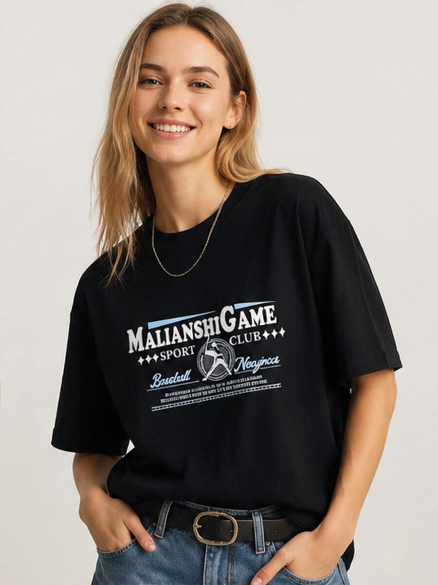 Women T-Shirts - 黑色 - 查看 1