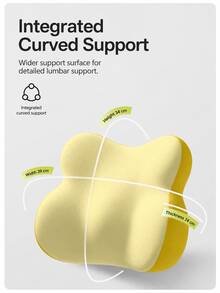 Lumbar Support Cushion, Ergonomic Waist Pillow - Multi-Zone Contoured Design, Suitable For Driving And Prolonged Sitting - Large Area Design Supports Hips And Spine - Soft And Comfortable Lower Back Support - Breathable And Washable Pillowcase - Multicolor - View 9