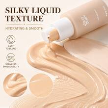 JOJO DIARY Flawless Long-Wear Foundation, Hydrating And Smooth, Nourishing And Moisturizing, Long-Lasting Coverage Without Smudging, Suitable For All Skin Types, Easily Create A Creamy Skin Makeup Effect - Multicolor - View 3