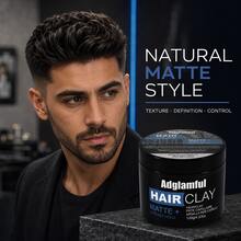 Adglamful 120g Matte Hair Clay For Men, Rich In Honey And Glycerin, Non-Damaging Hair Styling, Natural Texture, Men's Hair Styling Clay - Mud - View 2