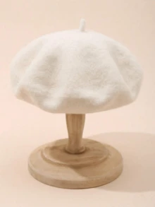 Topi Baret Wol Anak-Anak Musim Gugur/Dingin, Topi Hangat yang Modis - 1 buah - View 12