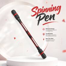 [Pen Spinning & Stress Relief]Metal Head Rotating Pen | Dual-Head Design, Balanced Weight, Super Smooth Feel | Creative Writing Tool + Fingertip Stress Relief Gadget | Durable Alloy Desktop Accessory | Office/Student Daily Essential | Creative Gift For Colleagues/Classmates - Pink - View 1