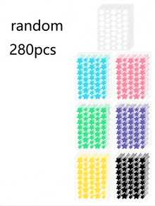 Star-Shaped Facial Patches With Soft And Charming Tones, Heart-Shaped Patches With Dual Protection And Repair Functions, Perfectly Cover Facial Imperfections, Suitable For All Skin Types - Multicolor - View 11