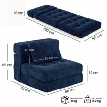 Futon - Blu - Visualizzare 2