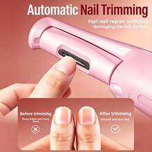 Electric Foot Callus Remover, Rechargeable Electric Foot File And Nail File, With LED Digital Display, 2-In-1 Professional Pedicure Set Manicure Set, For Dry Cracked Foot Callus And Hard Skin Removal, Care For Soft And Beautiful Feet - Multicolor - View 5