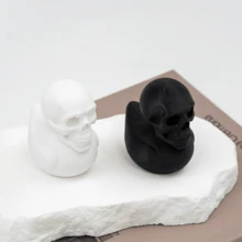 1PC 3D Printed Skeleton Duck Home Art Decor, Halloween Haunted House Decoration Prop, Office Creative Display Ornament. Essential Halloween Decoration Prop. - Multicolor - View 5