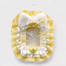 6pcs Cute Japanese Style Lace Photo Card Holders, 6 Colors Plaid Fabric Lanyard Badge Holders, 3 Inch Photo Card Sleeves, Anime ACG Collection Card Storage, Idol Photo Protective Covers, Keychain Bag Pendant, Student ID Card Holder, Gift For Girl Fans - One Size Fits All - View 15