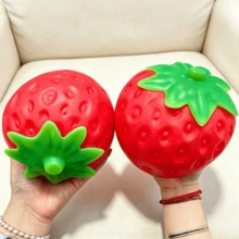Tachimi 1 buah Mainan Remas Stroberi Besar, Mainan Lunak dan Renyah untuk Bermain Sehari-hari, Mainan Lunak yang Mengembang Perlahan, Mainan Gelisah untuk Anak-anak, Dikemas dalam Tas untuk Dikoleksi, Dikirim Secara Acak - MultiWarna - View 4