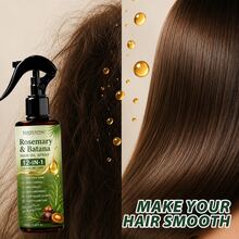 YANYUTONG 12 In 1 Batana And Rosemary Hair Care Essential Oil Spray Strengthens Hair, Deeply Moisturizes Hair, Smoothes Dry And Rough Hair, Prevents Bifurcation, And Improves Luster. Fluffy Control Solution, Preferred For Daily Hair Care Products - Oil Control - View 7
