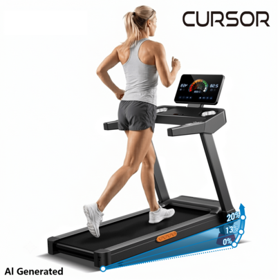 4-In-1 Treadmill With 20% Maunal Incline Treadmill, Foldable Home Treadmill Wit…