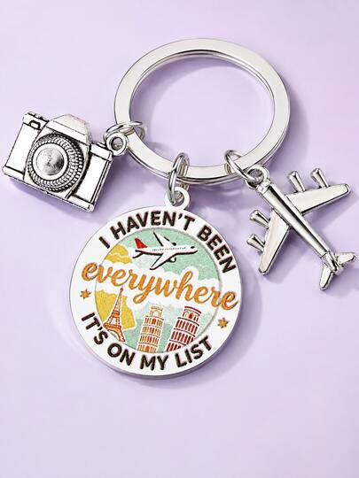 Regalo de viaje unisex, regalo de viaje en avión, accesorios esenciales de viaje, llavero de viajero, accesorios imprescindibles, regalo de cumpleaños