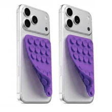 2 PIEZAS Soporte de teléfono reutilizable con ventosa de doble cara, soporte de agarre de teléfono desmontable manos libres, adecuado para selfies, videollamadas, compatible con sistemas Apple y Android - Multicolor - Ver 10