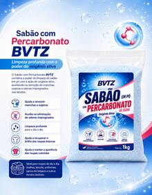 Sabão Com Percarbonato De Sodio Tira Mancha Clareia Roupas Brancas - Em pó - Visão 2