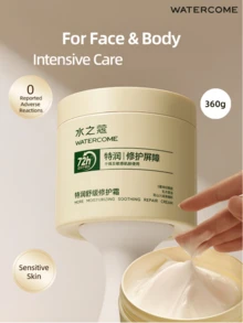 WATERCOME Kem dưỡng ẩm làm dịu và phục hồi da 360g, dưỡng ẩm sâu cho mặt và toàn thân, cấp ẩm sâu, làm dịu và phục hồi da, phù hợp cho da nhạy cảm, không có phản ứng phụ nào được báo cáo, phục hồi chuyên sâu trong 30 phút, tăng cường hàng rào bảo vệ da. - 360g - Xem 10