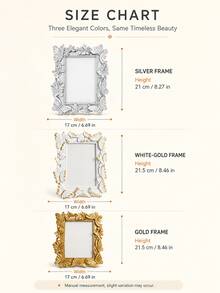 Vintage Butterfly Photo Frame, Ornate 3D Floral Picture Frame, Elegant Tabletop Photo Holder For Bedroom Vanity, Living Room, Wedding, Anniversary & Housewarming Deco - New Model - View 10