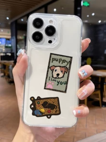 50pcs Vintage American Style Faux Embroidery Graffiti Stickers, Including Leopard Print, Stars, Cats, Dogs And Animal Elements, Suitable For Desktop, Water Bottle, Pen Holder, Scrapbook, Storage Box, Skateboard, Helmet And More, Personalized Decorative Stickers For Birthday Party Gifts - Multicolor - View 5