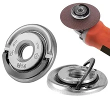 1pc Quick Release Nut, Angle Grinder Flange Nut M-14 Thread Angle Grinding Tool Flange Nut 45mm Alloy Steel Replacement Fast Locking Retaining Flange-Nut, Self Locking Quick Release Pressure Plate Fastener - Multicolor - View 3