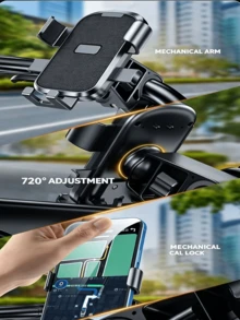 Giá đỡ điện thoại đa năng cho tay lái xe máy, giá treo điều hướng xe đạp, kẹp điện thoại vạn năng xoay tự do 720°, giá đỡ móc, chống rung chống lắc, dễ lắp đặt, truy cập tiện lợi, khóa một chạm, phù hợp cho xe máy/xe đạp điện/xe đạp/xe scooter, giá đỡ điện thoại có giá đỡ móc, quà tặng lý tưởng - Nhiều màu - Xem 11