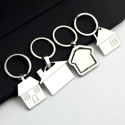 New Cute Cartoon House With Window Keychain For Men, Women's Cute Key Chain Bag Pendant, Best Party Gift Accessory