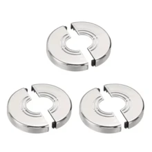 1/3pcs Adjustable Faucet Decorative Cover, Black/Silver, Cuttable Split Design, Suitable For Shower And Water Heater Valves - 1cm - View 14