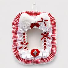 6pcs Cute Japanese Style Lace Photo Card Holders, 6 Colors Plaid Fabric Lanyard Badge Holders, 3 Inch Photo Card Sleeves, Anime ACG Collection Card Storage, Idol Photo Protective Covers, Keychain Bag Pendant, Student ID Card Holder, Gift For Girl Fans - One Size Fits All - View 14