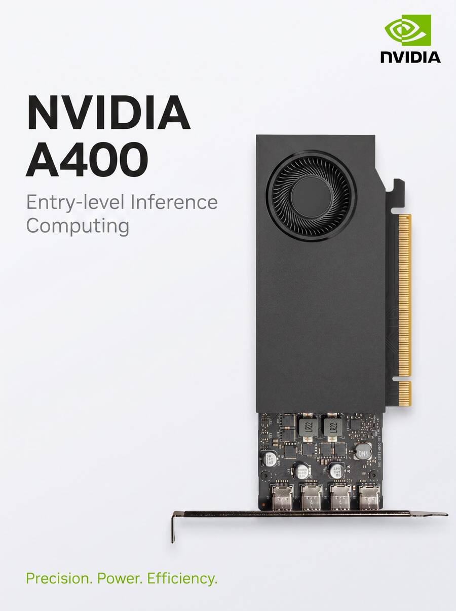 Nvidia RTX A400 4GB 專業顯卡 | CAD/平面設計建模 | 4K 多螢幕輸出 | 工業包裝工作站顯卡 - 查看 1