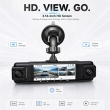 4-Channel 1080P Dash Cam With 3.16-Inch Screen, Supports Front, Left, Right, Rear Recording, Infrared Night Vision And Motion Detection - A - View 4