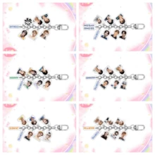 8PCS ORTIS Acrylic Keychain Pendant KEONHO JAMES Fan Support Charm - Multicolor - View 1