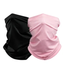 1pc Or 2pcs Or 3pcs Unisex Solid Color Breathable Sun Protection Face Mask Neck Gaiter, Suitable For Daily Walking, Cycling, Running, Fishing, Hiking, Leisure And Vacation - Multicolor - View 6