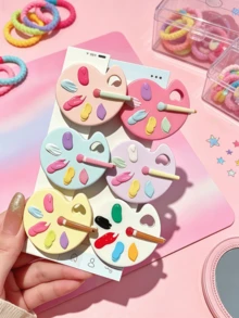 1pc Women Girls Cute Cartoon Funny Quirky Simulated Palette Hair Clip Alligator Hair Clip Hair Accessory, Suitable For Daily Wear Versatile Hair Accessory - Multicolor - View 8